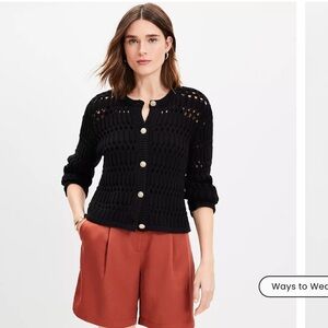 NWT LOFT  Sweater Jacket. Size Large.